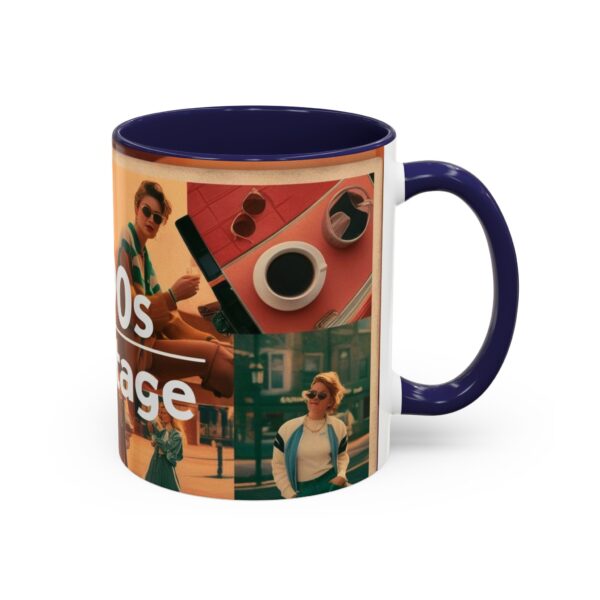 1990s Vintage Accent Coffee Mug - Retro Vibe, Perfect Gift for Nostalgia Lovers, Ideal for Home or Office, Trendy Mug - Image 7