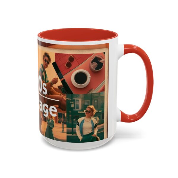 1990s Vintage Accent Coffee Mug - Retro Vibe, Perfect Gift for Nostalgia Lovers, Ideal for Home or Office, Trendy Mug - Image 32