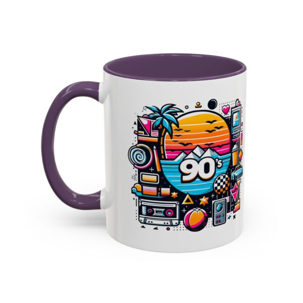 Retro 90's Accent Coffee Mug | Vintage Style, Perfect Gift for Nostalgia Lovers, Ideal for Home & Office, Daily Use - Image 57