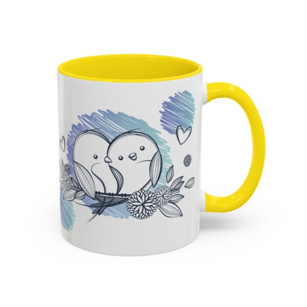 Whimsical Birds Coffee Mug, Cute Couples Gift, Love Mug for Her, Floral Tea Cup, Cozy Home Decor - Image 54