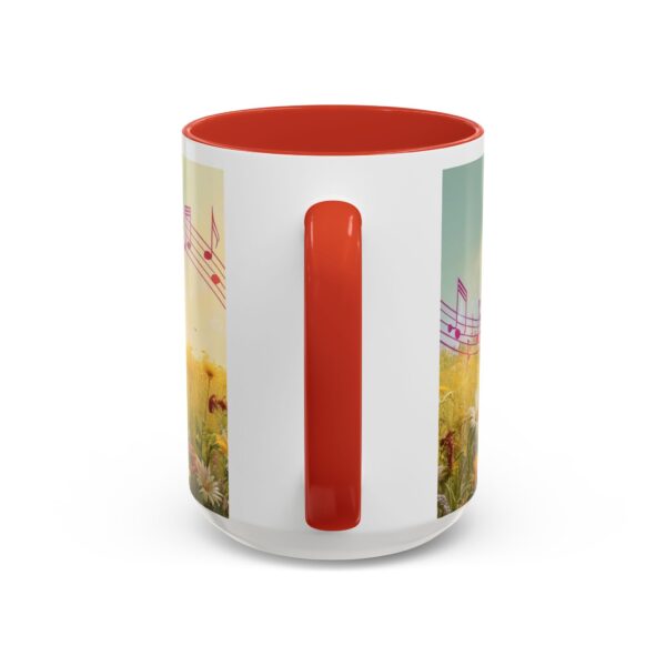 Musical Nature Scene Coffee Mug, Perfect Gift for Musicians, Birthday, Garden Lovers, Relaxation, Floral Art, Home Decor - Image 36