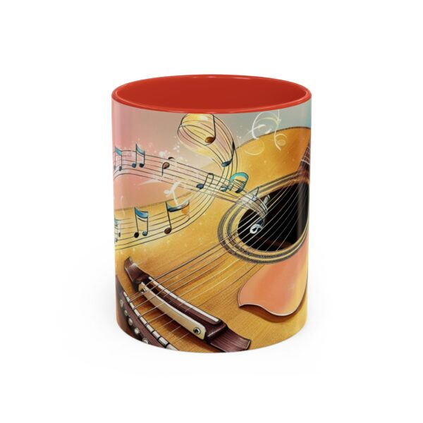 Musical Guitar Accent Coffee Mug - Perfect Gift for Music Lovers, Art Decor, Coffee Fans, Birthday Gift, Home & Kitchen - Image 8