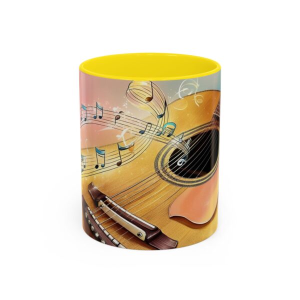 Musical Guitar Accent Coffee Mug - Perfect Gift for Music Lovers, Art Decor, Coffee Fans, Birthday Gift, Home & Kitchen - Image 43