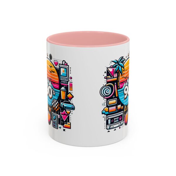 Retro 90's Accent Coffee Mug | Vintage Style, Perfect Gift for Nostalgia Lovers, Ideal for Home & Office, Daily Use - Image 12
