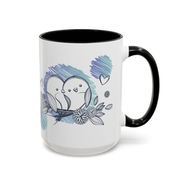 Whimsical Birds Coffee Mug, Cute Couples Gift, Love Mug for Her, Floral Tea Cup, Cozy Home Decor - Image 26