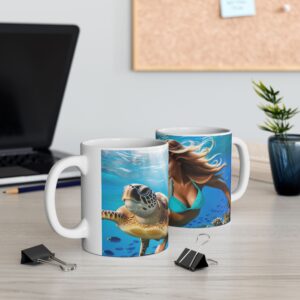 Ocean Paradise Ceramic Mug, Beach Lover Gift, Nature Lover Mug, Swimming Enthusiast Cup, Summer Vibes Drinkware
