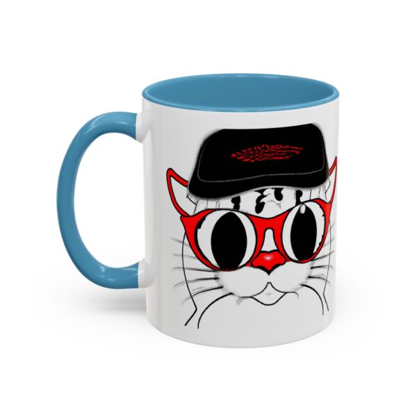 Cool Cat Accent Coffee Mug, Fun Cat Lover Gift, Unique Cat Art Mug, Coffee Lover Gift, Pet Owner Accessory, Quirky Home Decor - Image 41