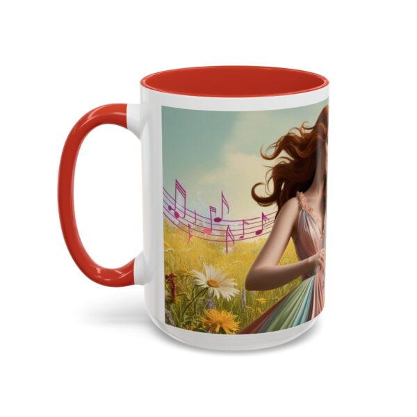 Musical Nature Scene Coffee Mug, Perfect Gift for Musicians, Birthday, Garden Lovers, Relaxation, Floral Art, Home Decor - Image 35