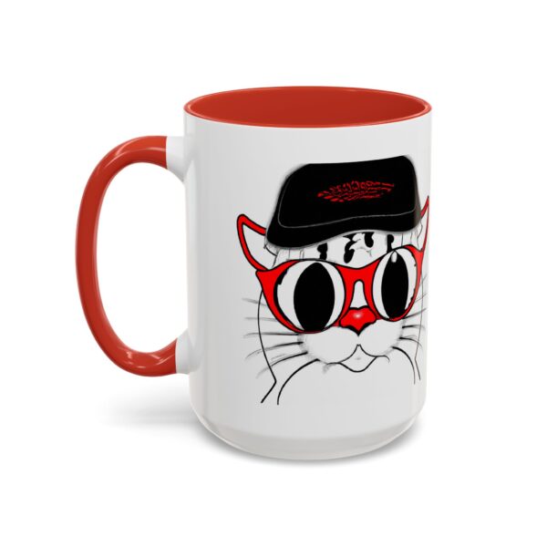 Cool Cat Accent Coffee Mug, Fun Cat Lover Gift, Unique Cat Art Mug, Coffee Lover Gift, Pet Owner Accessory, Quirky Home Decor - Image 37