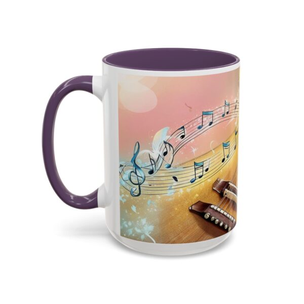 Musical Guitar Accent Coffee Mug - Perfect Gift for Music Lovers, Art Decor, Coffee Fans, Birthday Gift, Home & Kitchen - Image 53