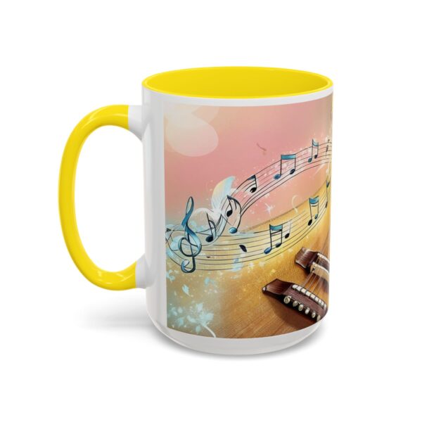 Musical Guitar Accent Coffee Mug - Perfect Gift for Music Lovers, Art Decor, Coffee Fans, Birthday Gift, Home & Kitchen - Image 57