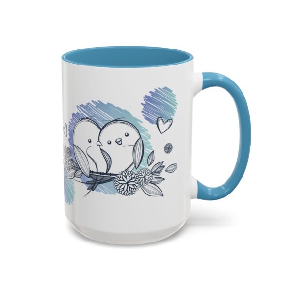 Whimsical Birds Coffee Mug, Cute Couples Gift, Love Mug for Her, Floral Tea Cup, Cozy Home Decor - Image 41