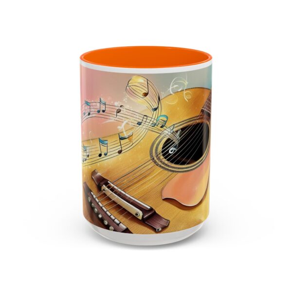 Musical Guitar Accent Coffee Mug - Perfect Gift for Music Lovers, Art Decor, Coffee Fans, Birthday Gift, Home & Kitchen - Image 47