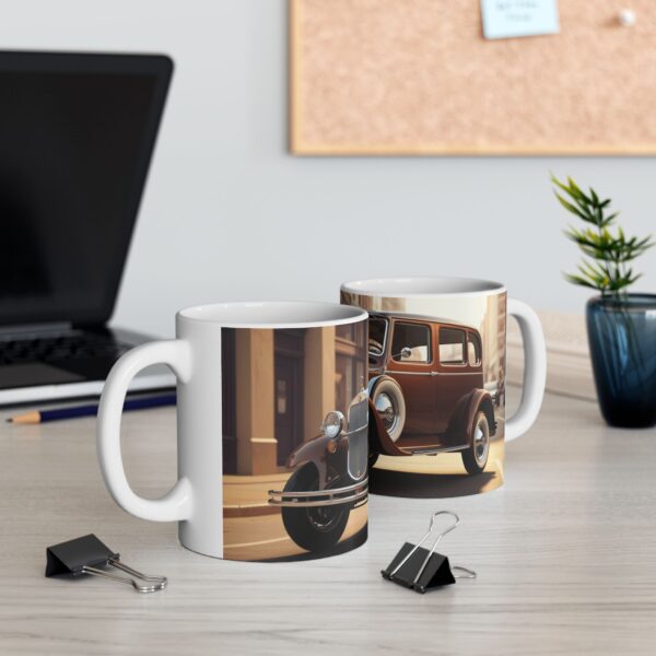 Vintage Car Ceramic Mug | Car Lover Gift, Coffee Cup, Nostalgic Mug, Unique Kitchen Decor, Retro Car Lover Present - Image 7