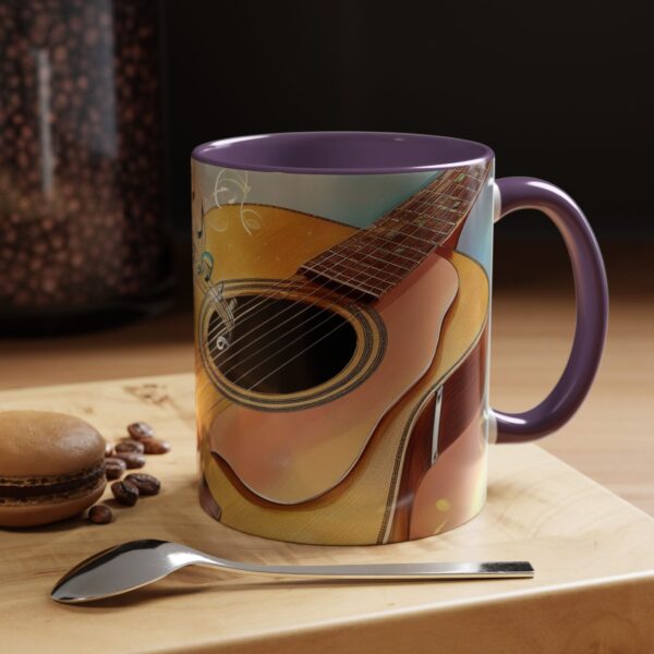 Musical Guitar Accent Coffee Mug - Perfect Gift for Music Lovers, Art Decor, Coffee Fans, Birthday Gift, Home & Kitchen - Image 42