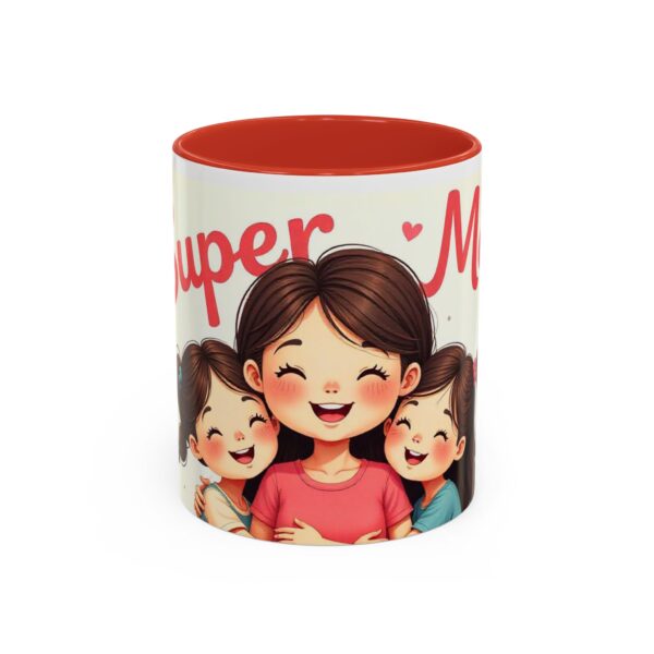 Super Mom Accent Coffee Mug - Perfect Gift for Mother's Day, Birthdays, Moms, Family Gatherings, Coffee Lovers - Image 16