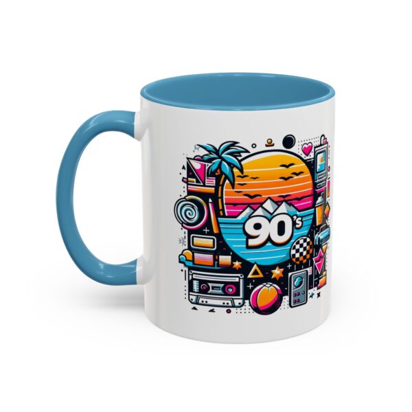 Retro 90's Accent Coffee Mug | Vintage Style, Perfect Gift for Nostalgia Lovers, Ideal for Home & Office, Daily Use - Image 44