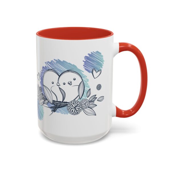 Whimsical Birds Coffee Mug, Cute Couples Gift, Love Mug for Her, Floral Tea Cup, Cozy Home Decor - Image 36