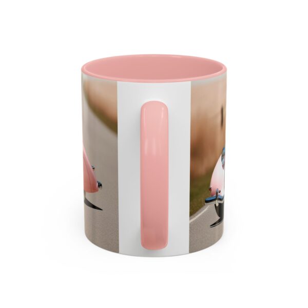 Vintage Pink Car Coffee Mug | Retro Auto Lover Gift, Steampunk Mug, Cute Car Decor, Car Enthusiast Present, Pink Vintage Decor - Image 14