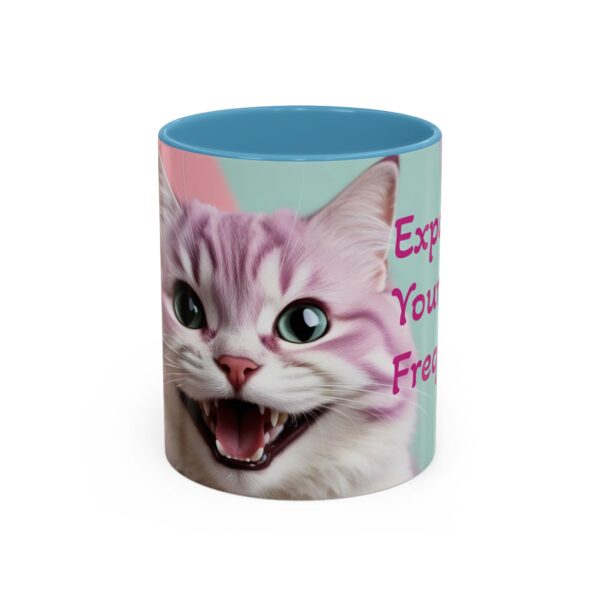 Cat Lover's Accent Coffee Mug - Expand Your Frequency, Cute Cat Mug, Gift for Cat Lovers, Fun Mug for Friends, Unique Drinkware - Image 25