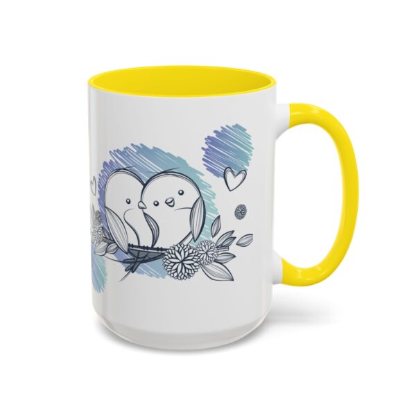 Whimsical Birds Coffee Mug, Cute Couples Gift, Love Mug for Her, Floral Tea Cup, Cozy Home Decor - Image 62