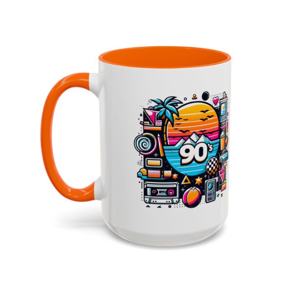 Retro 90's Accent Coffee Mug | Vintage Style, Perfect Gift for Nostalgia Lovers, Ideal for Home & Office, Daily Use - Image 65