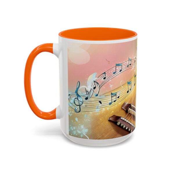 Musical Guitar Accent Coffee Mug - Perfect Gift for Music Lovers, Art Decor, Coffee Fans, Birthday Gift, Home & Kitchen - Image 49