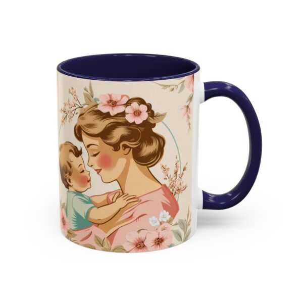 Vintage Floral Mother's Day Coffee Mug, Perfect Gift for Mom, Cute Mama and Baby Design, 11oz and 15oz Options, Mother's Day Gift, Coffee - Image 7