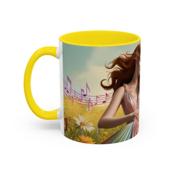 Musical Nature Scene Coffee Mug, Perfect Gift for Musicians, Birthday, Garden Lovers, Relaxation, Floral Art, Home Decor - Image 56