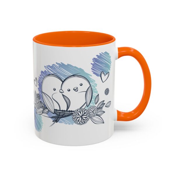 Whimsical Birds Coffee Mug, Cute Couples Gift, Love Mug for Her, Floral Tea Cup, Cozy Home Decor - Image 45