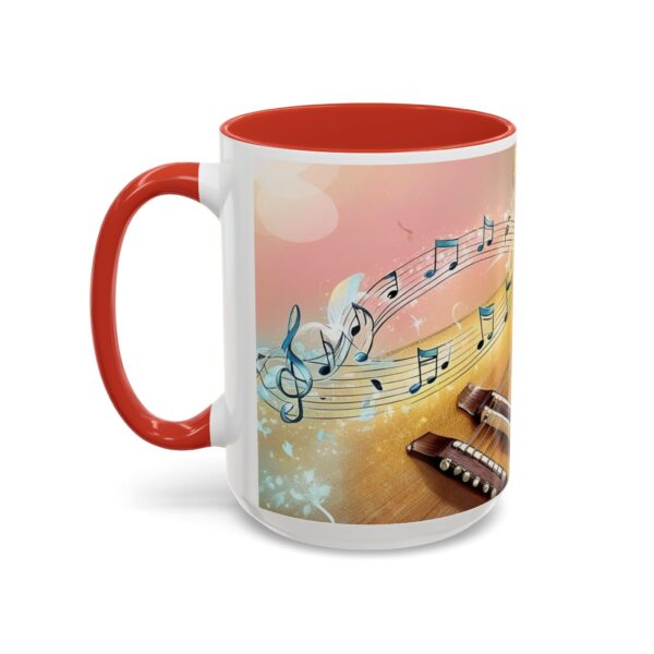 Musical Guitar Accent Coffee Mug - Perfect Gift for Music Lovers, Art Decor, Coffee Fans, Birthday Gift, Home & Kitchen - Image 21