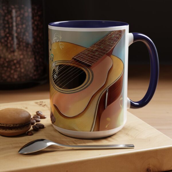 Musical Guitar Accent Coffee Mug - Perfect Gift for Music Lovers, Art Decor, Coffee Fans, Birthday Gift, Home & Kitchen - Image 14