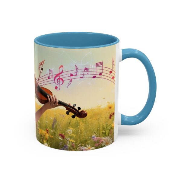 Musical Nature Scene Coffee Mug, Perfect Gift for Musicians, Birthday, Garden Lovers, Relaxation, Floral Art, Home Decor - Image 38