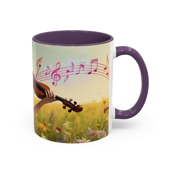 Musical Nature Scene Coffee Mug, Perfect Gift for Musicians, Birthday, Garden Lovers, Relaxation, Floral Art, Home Decor - Image 51