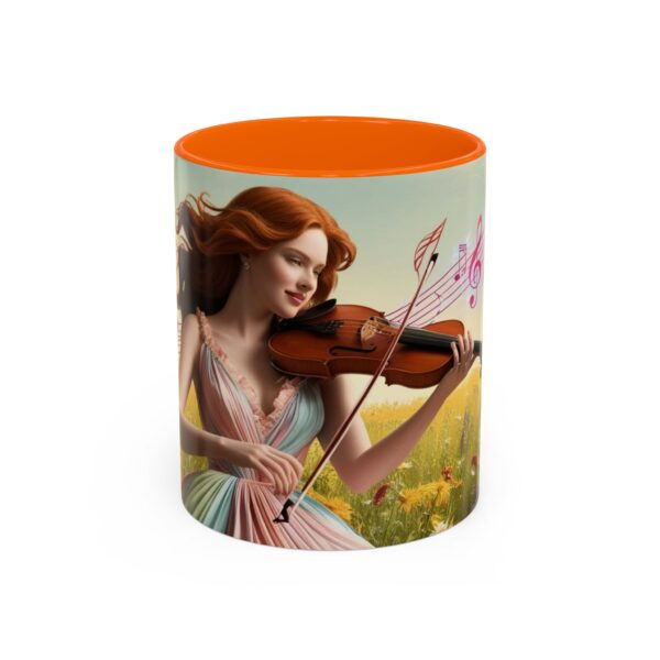 Musical Nature Scene Coffee Mug, Perfect Gift for Musicians, Birthday, Garden Lovers, Relaxation, Floral Art, Home Decor - Image 46
