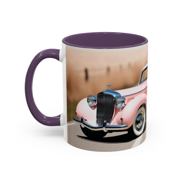Vintage Pink Car Coffee Mug | Retro Auto Lover Gift, Steampunk Mug, Cute Car Decor, Car Enthusiast Present, Pink Vintage Decor - Image 54