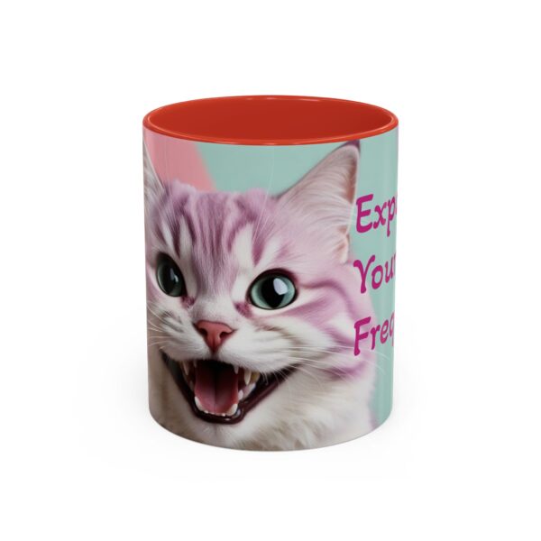 Cat Lover's Accent Coffee Mug - Expand Your Frequency, Cute Cat Mug, Gift for Cat Lovers, Fun Mug for Friends, Unique Drinkware - Image 21