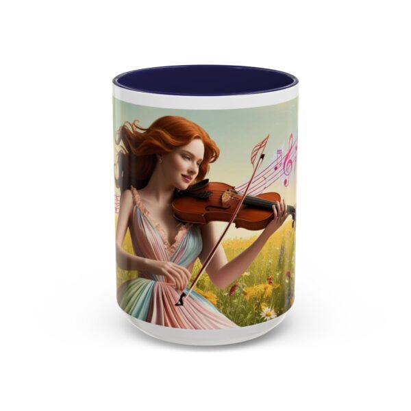 Musical Nature Scene Coffee Mug, Perfect Gift for Musicians, Birthday, Garden Lovers, Relaxation, Floral Art, Home Decor - Image 24