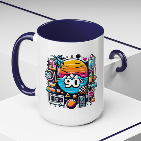 Retro 90's Accent Coffee Mug | Vintage Style, Perfect Gift for Nostalgia Lovers, Ideal for Home & Office, Daily Use - Image 29