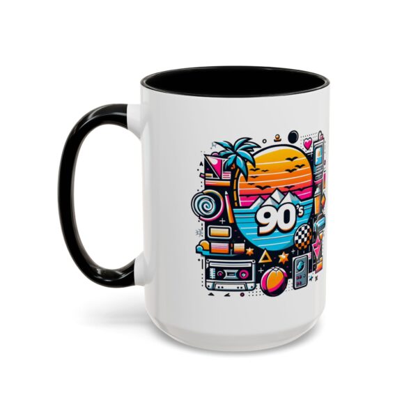 Retro 90's Accent Coffee Mug | Vintage Style, Perfect Gift for Nostalgia Lovers, Ideal for Home & Office, Daily Use - Image 23