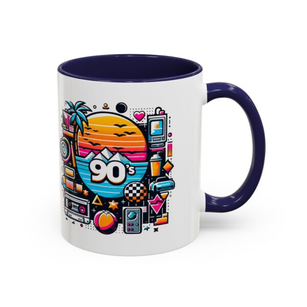 Retro 90's Accent Coffee Mug | Vintage Style, Perfect Gift for Nostalgia Lovers, Ideal for Home & Office, Daily Use - Image 8