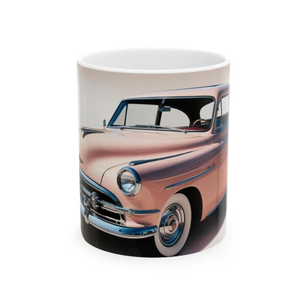 Vintage Car Ceramic Mug | Classic Car Lover Gift | Coffee Tea Cup | Retro Design | 11oz 15oz - Image 2