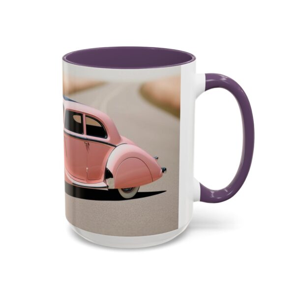 Vintage Pink Car Coffee Mug | Retro Auto Lover Gift, Steampunk Mug, Cute Car Decor, Car Enthusiast Present, Pink Vintage Decor - Image 66