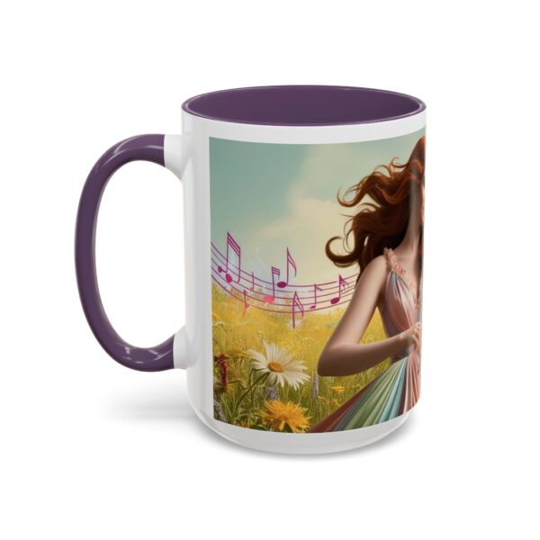 Musical Nature Scene Coffee Mug, Perfect Gift for Musicians, Birthday, Garden Lovers, Relaxation, Floral Art, Home Decor - Image 64