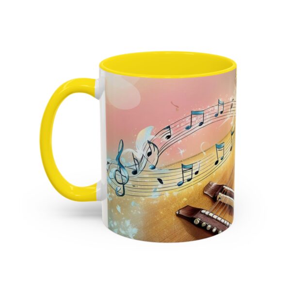 Musical Guitar Accent Coffee Mug - Perfect Gift for Music Lovers, Art Decor, Coffee Fans, Birthday Gift, Home & Kitchen - Image 45