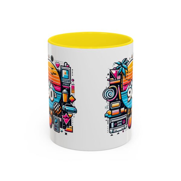 Retro 90's Accent Coffee Mug | Vintage Style, Perfect Gift for Nostalgia Lovers, Ideal for Home & Office, Daily Use - Image 59