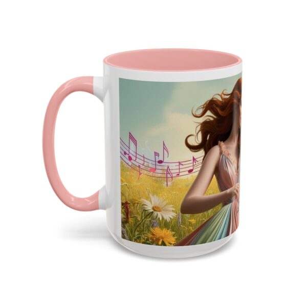 Musical Nature Scene Coffee Mug, Perfect Gift for Musicians, Birthday, Garden Lovers, Relaxation, Floral Art, Home Decor - Image 30