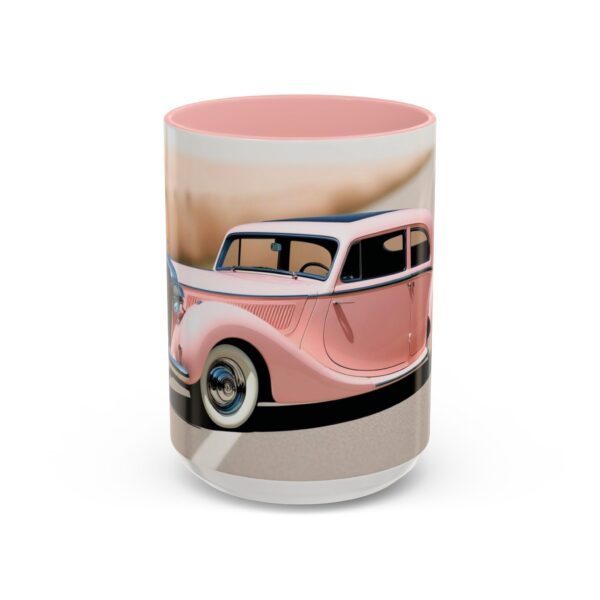 Vintage Pink Car Coffee Mug | Retro Auto Lover Gift, Steampunk Mug, Cute Car Decor, Car Enthusiast Present, Pink Vintage Decor - Image 31