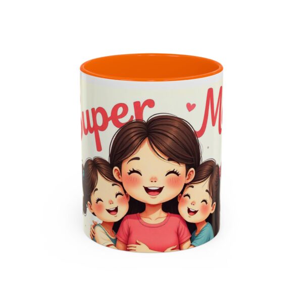 Super Mom Accent Coffee Mug - Perfect Gift for Mother's Day, Birthdays, Moms, Family Gatherings, Coffee Lovers - Image 25