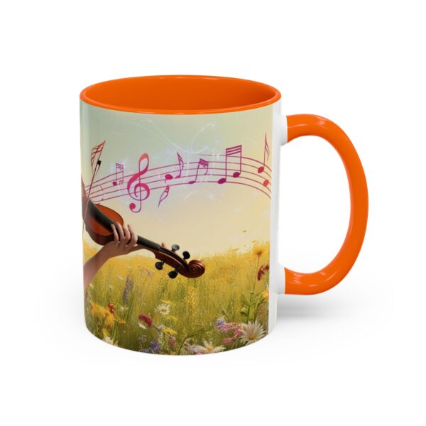 Musical Nature Scene Coffee Mug, Perfect Gift for Musicians, Birthday, Garden Lovers, Relaxation, Floral Art, Home Decor - Image 47